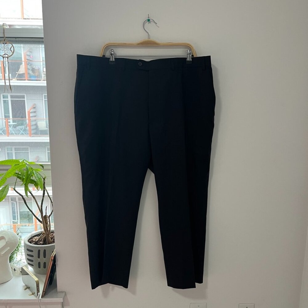 NEW Ralph Lauren Men's Black Classic Fit Trouser Suit Pants Size 44W